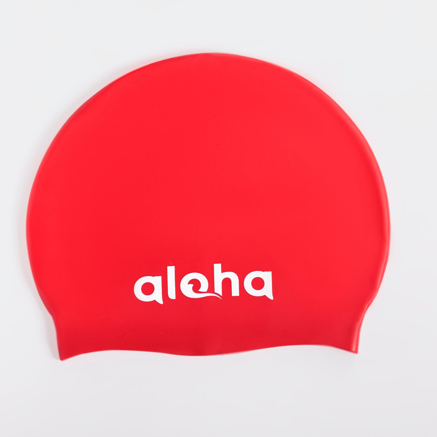 Aloha Adult Plain Moulded Silicone Cap Red