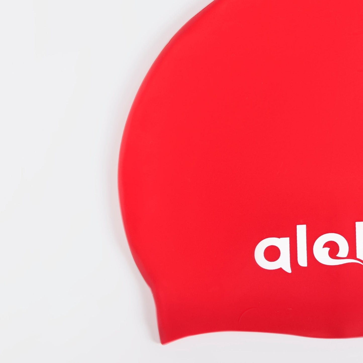 Aloha Adult Plain Moulded Silicone Cap Red