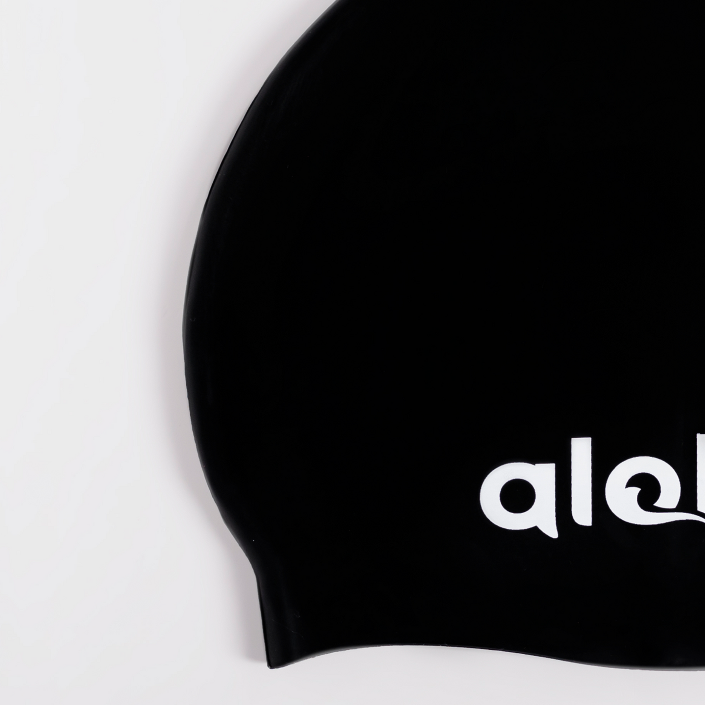 Aloha Adult Plain Moulded Silicone Cap Black