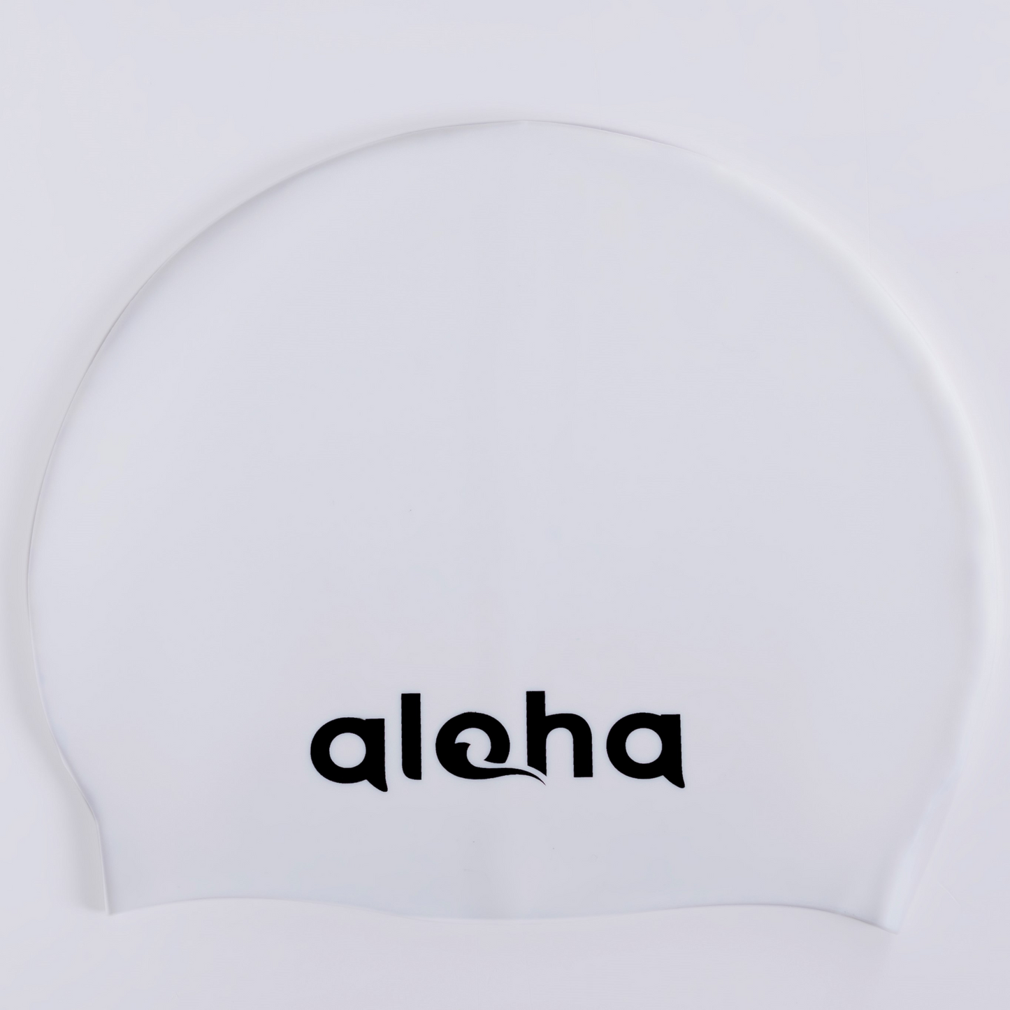 Aloha Adult Plain Moulded Silicone Cap White